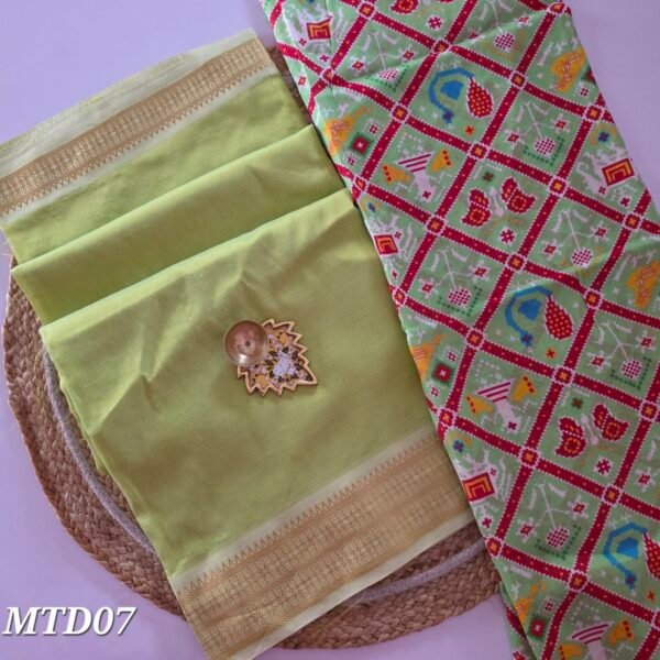 Mangalgiri Silk Top and Dupatta - MTD07