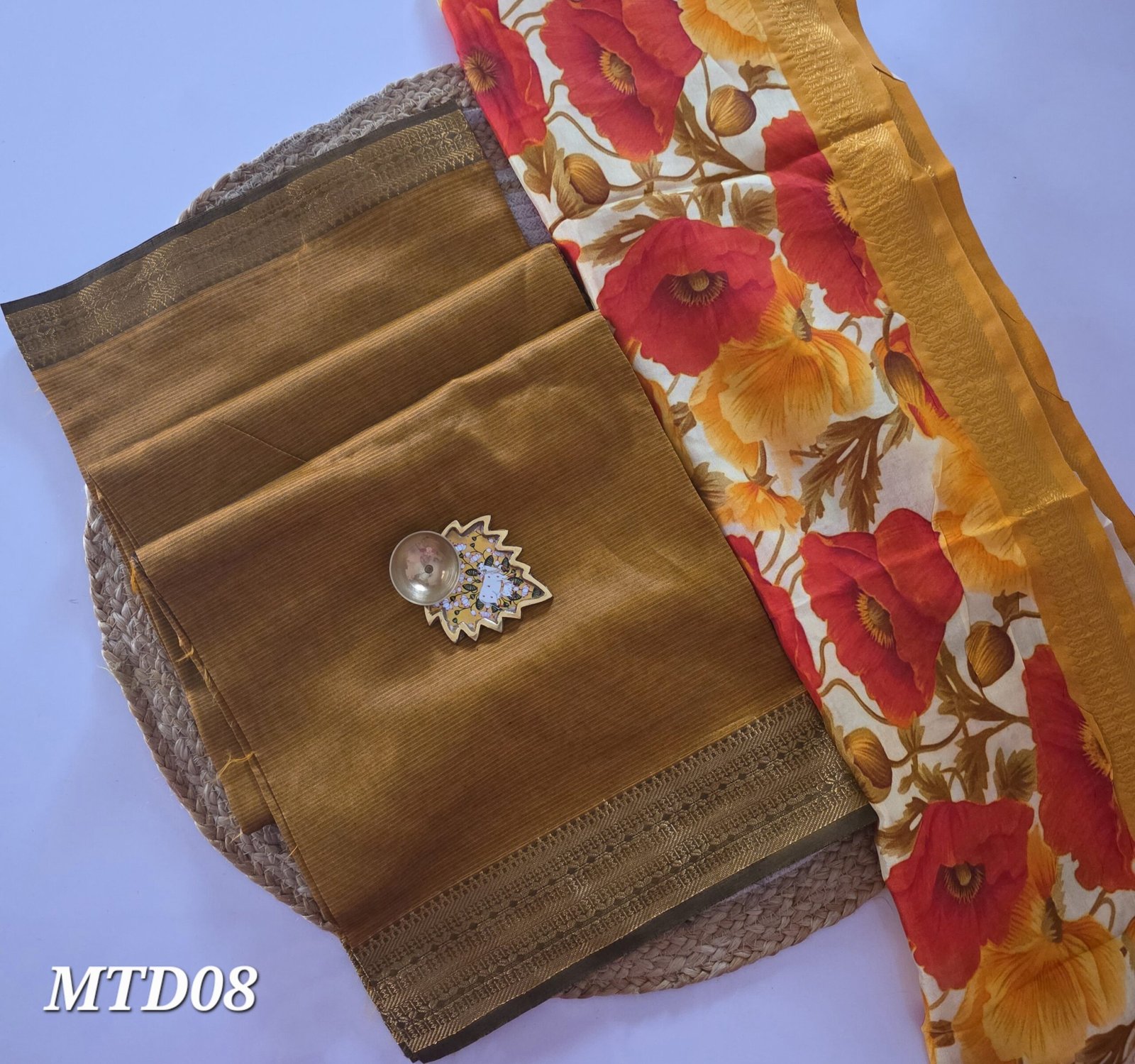 Mangalgiri Silk Top and Dupatta - MTD08