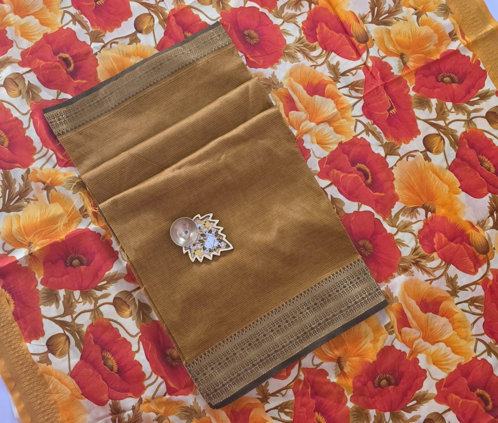 Mangalgiri Silk Top and Dupatta - MTD08 - Image 2