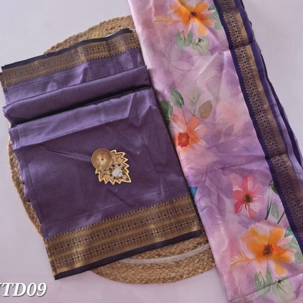 Mangalgiri Silk Top and Dupatta - MTD09