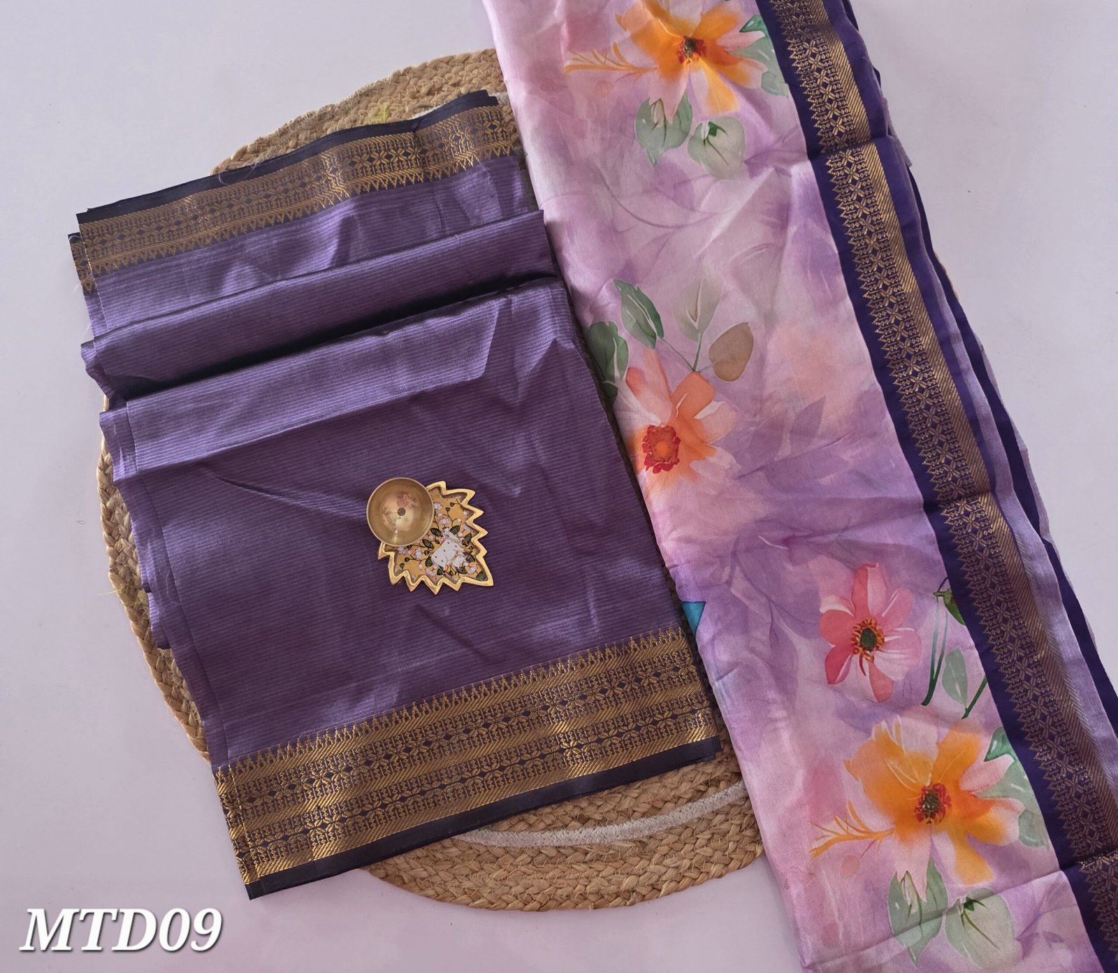 Mangalgiri Silk Top and Dupatta - MTD09