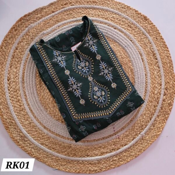 Rayon Embroidery Kurti - RK01