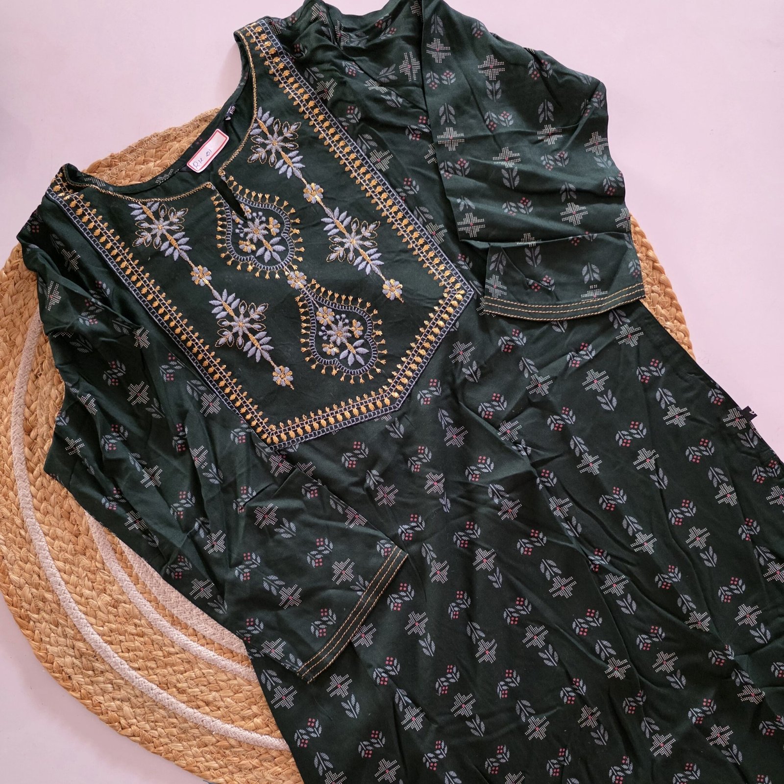 Rayon Embroidery Kurti - RK01 - Image 2