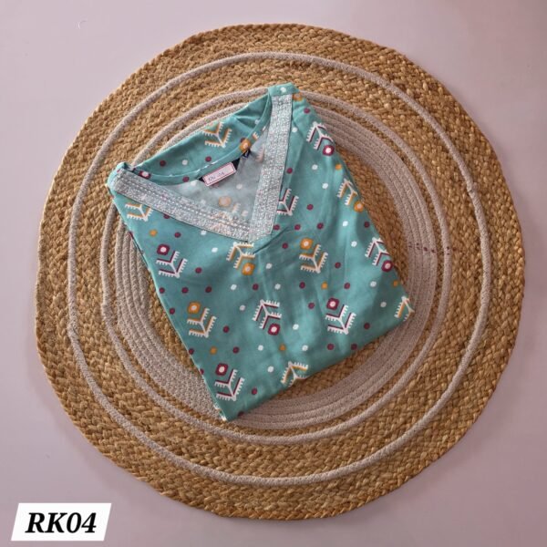 Rayon Embroidery Kurti - RK04
