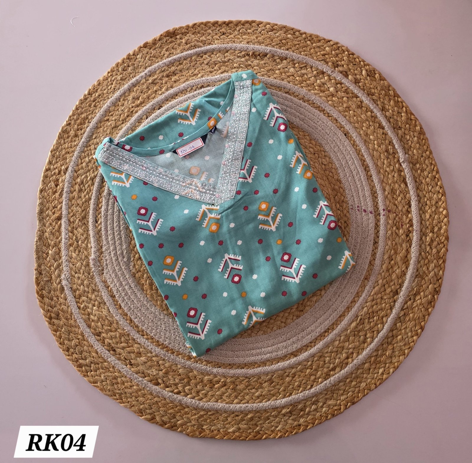 Rayon Embroidery Kurti - RK04
