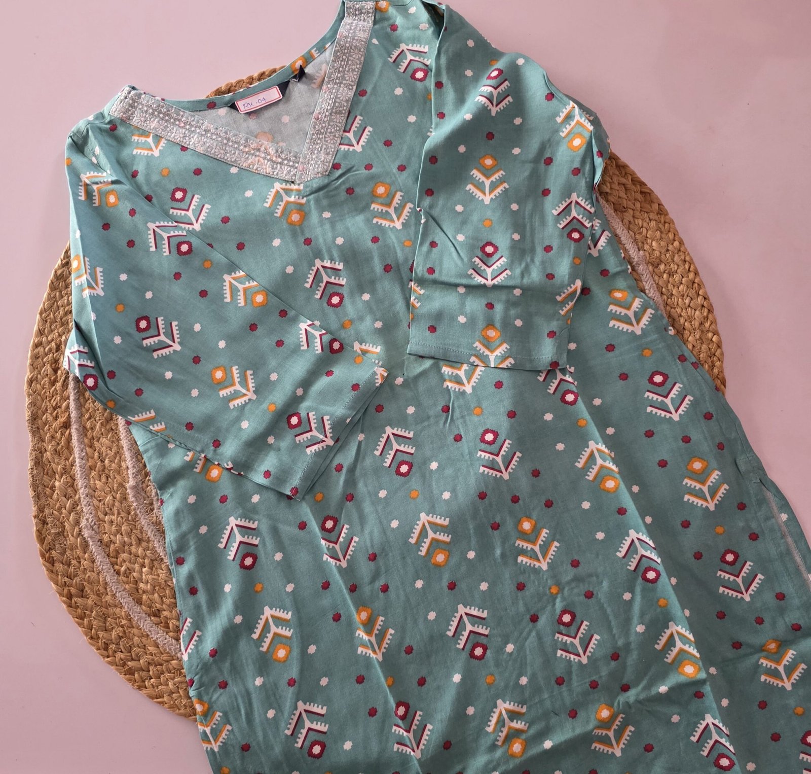 Rayon Embroidery Kurti - RK04 - Image 2