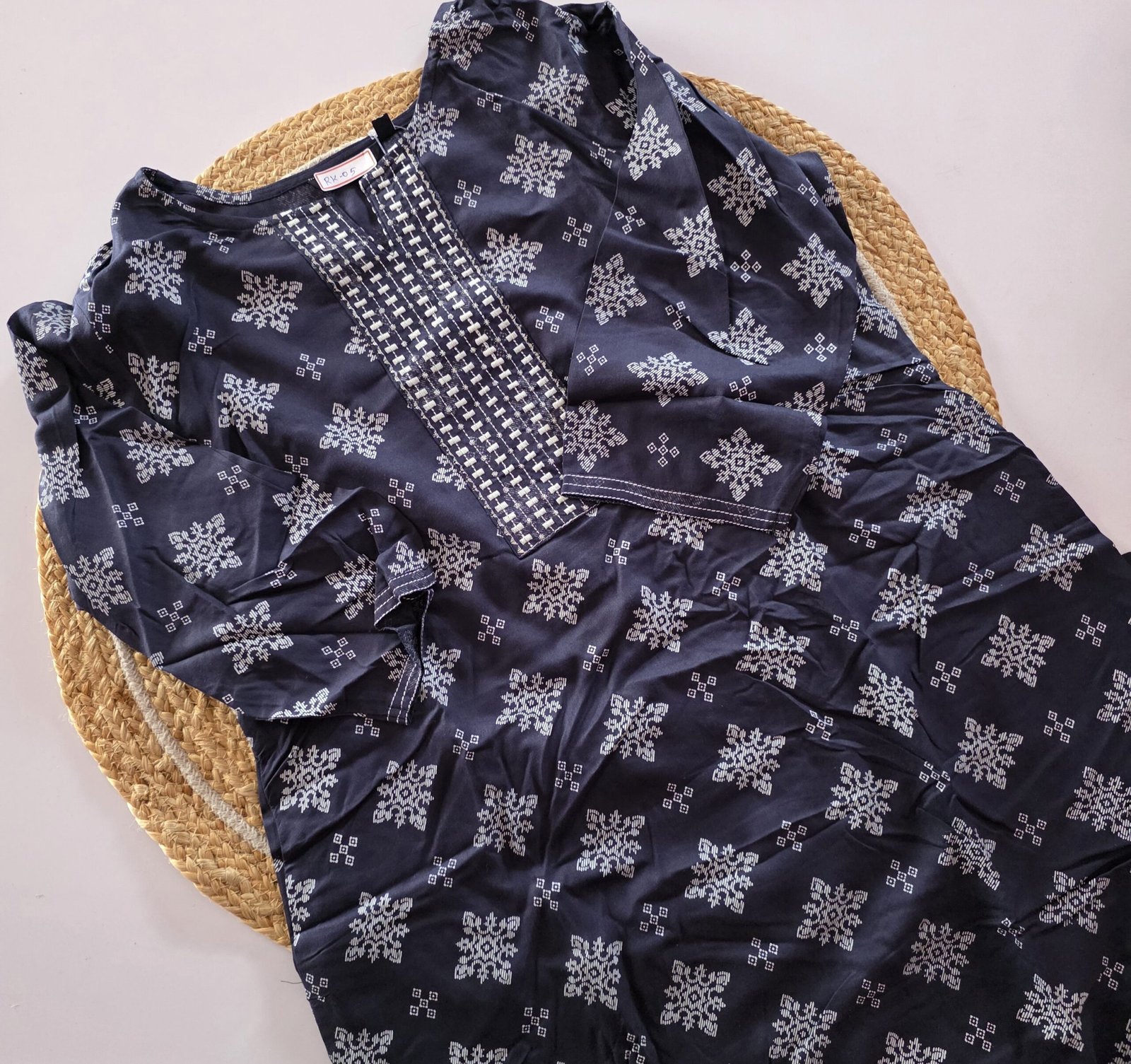 Rayon Embroidery Kurti - RK05 - Image 2