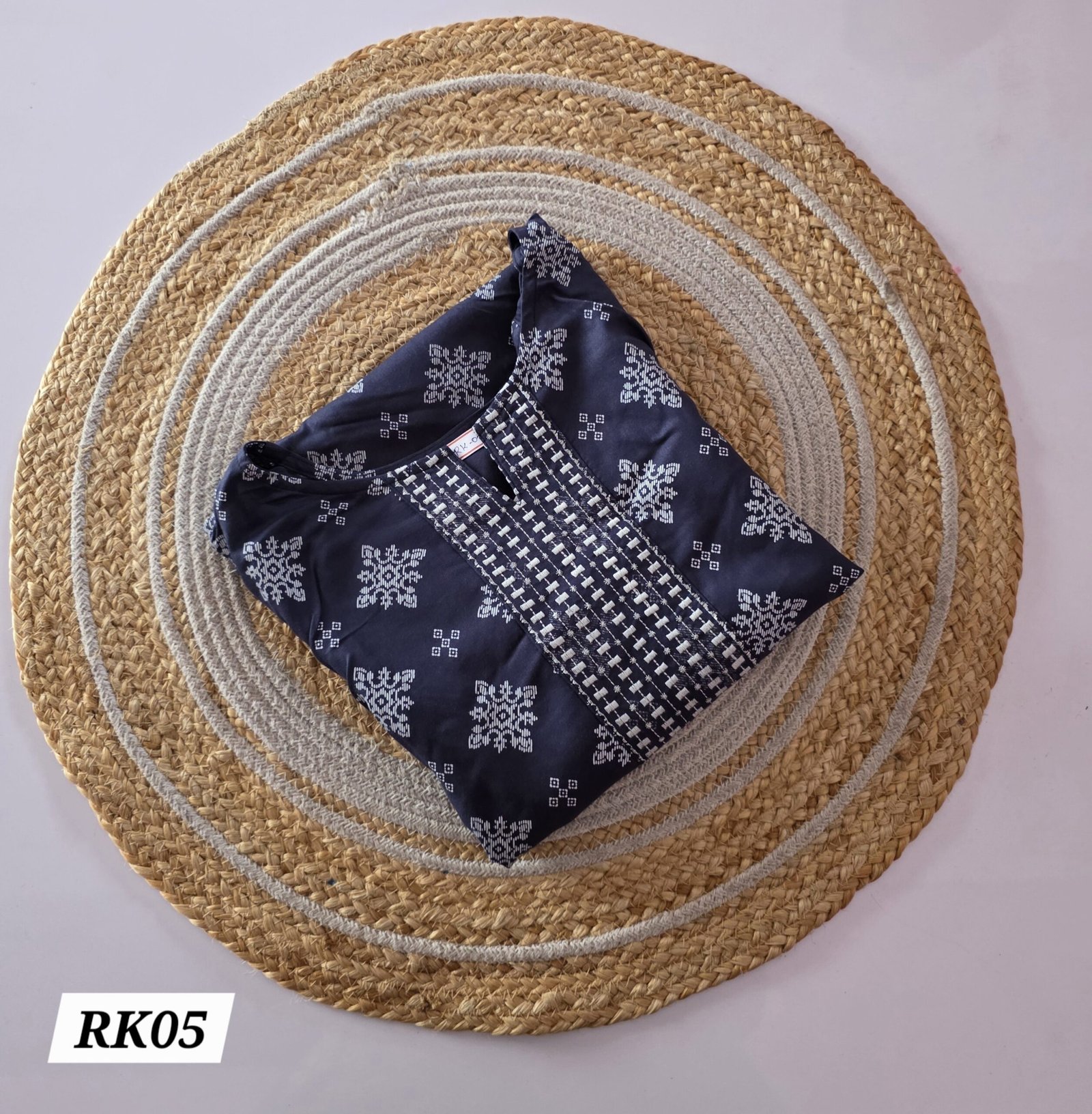 Rayon Embroidery Kurti - RK05