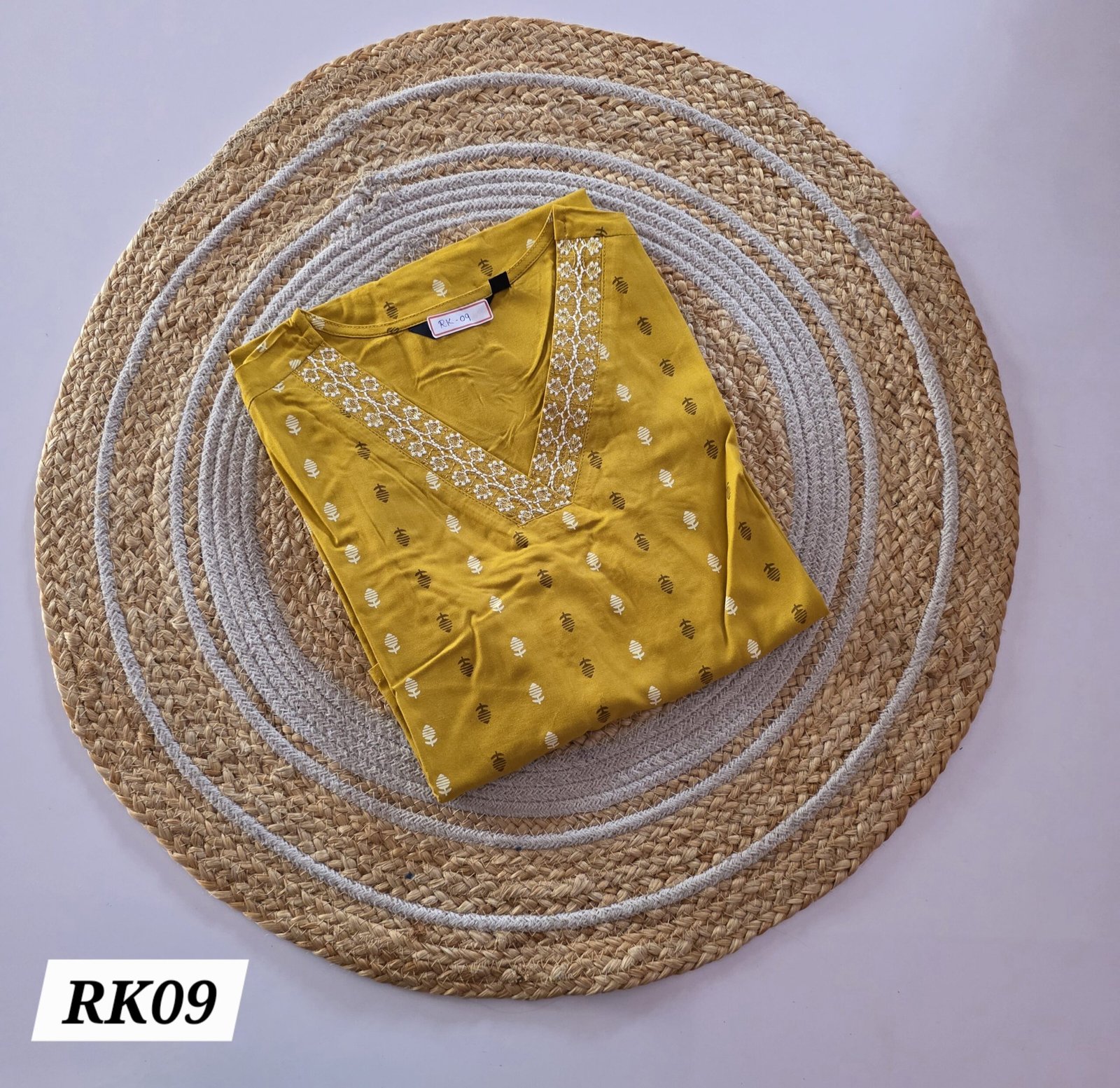 Rayon Embroidery Kurti - RK09