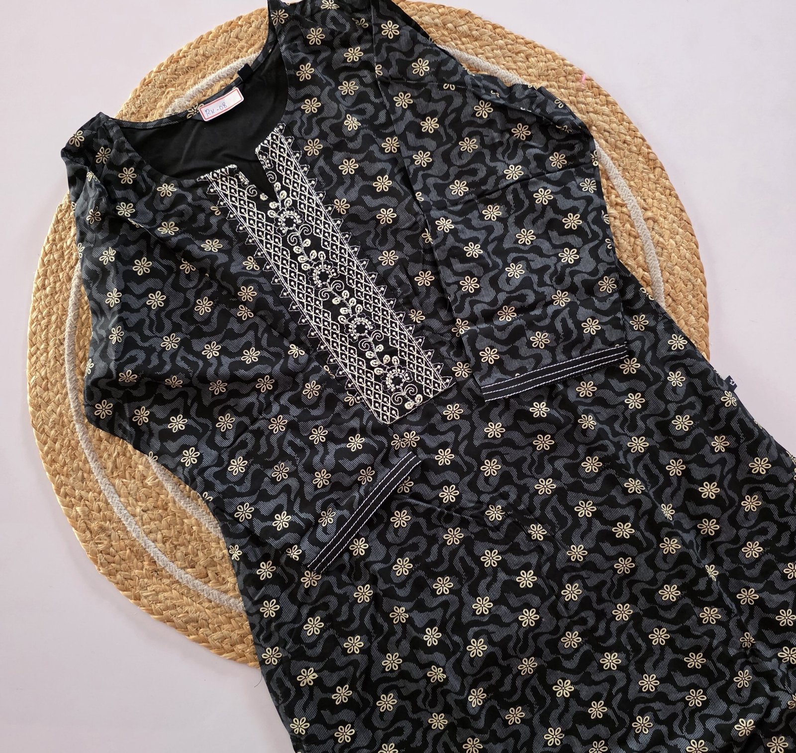 Rayon Embroidery Kurti - RK08 - Image 2