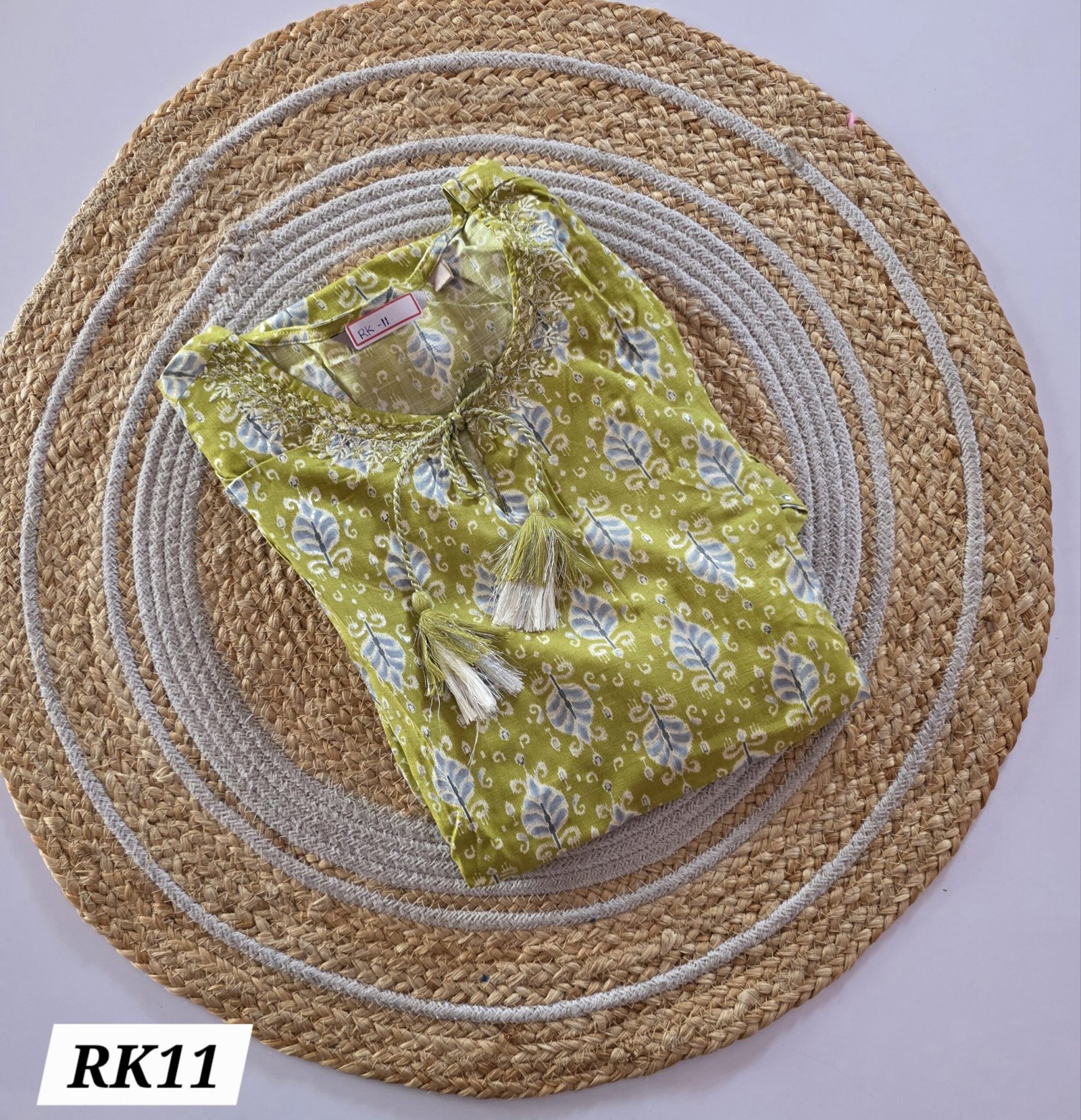 Rayon Embroidery Kurti - RK11