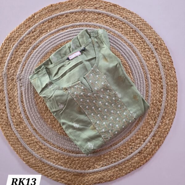 Rayon Embroidery Kurti - RK13