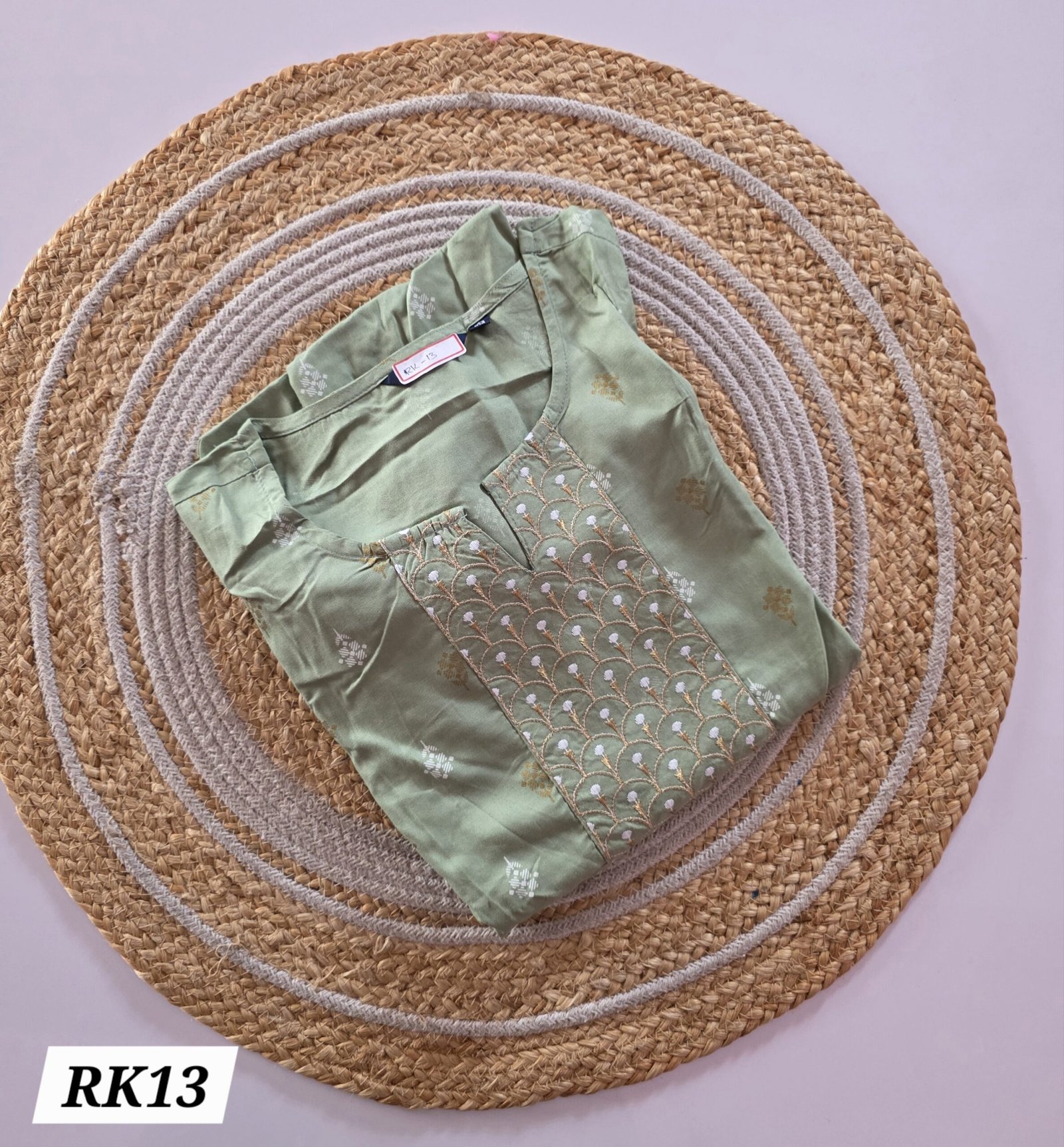 Rayon Embroidery Kurti - RK13