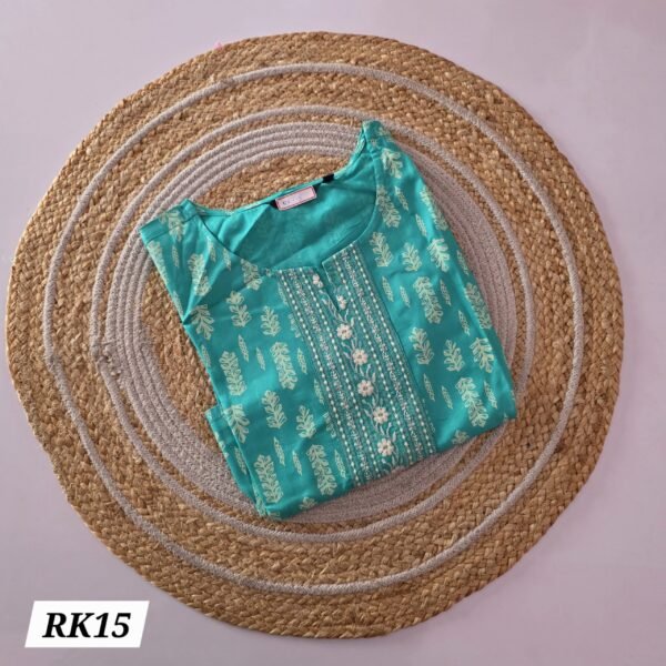 Rayon Embroidery Kurti - RK14