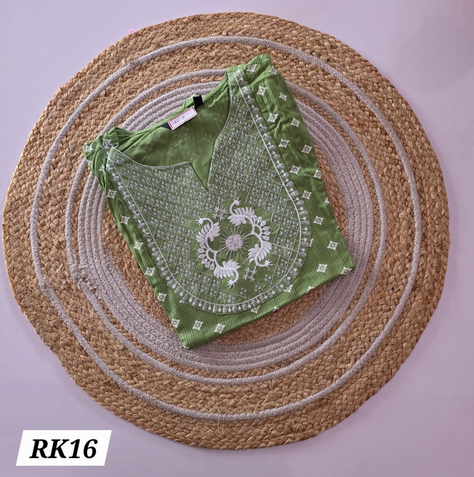 Rayon Embroidery Kurti - RK16