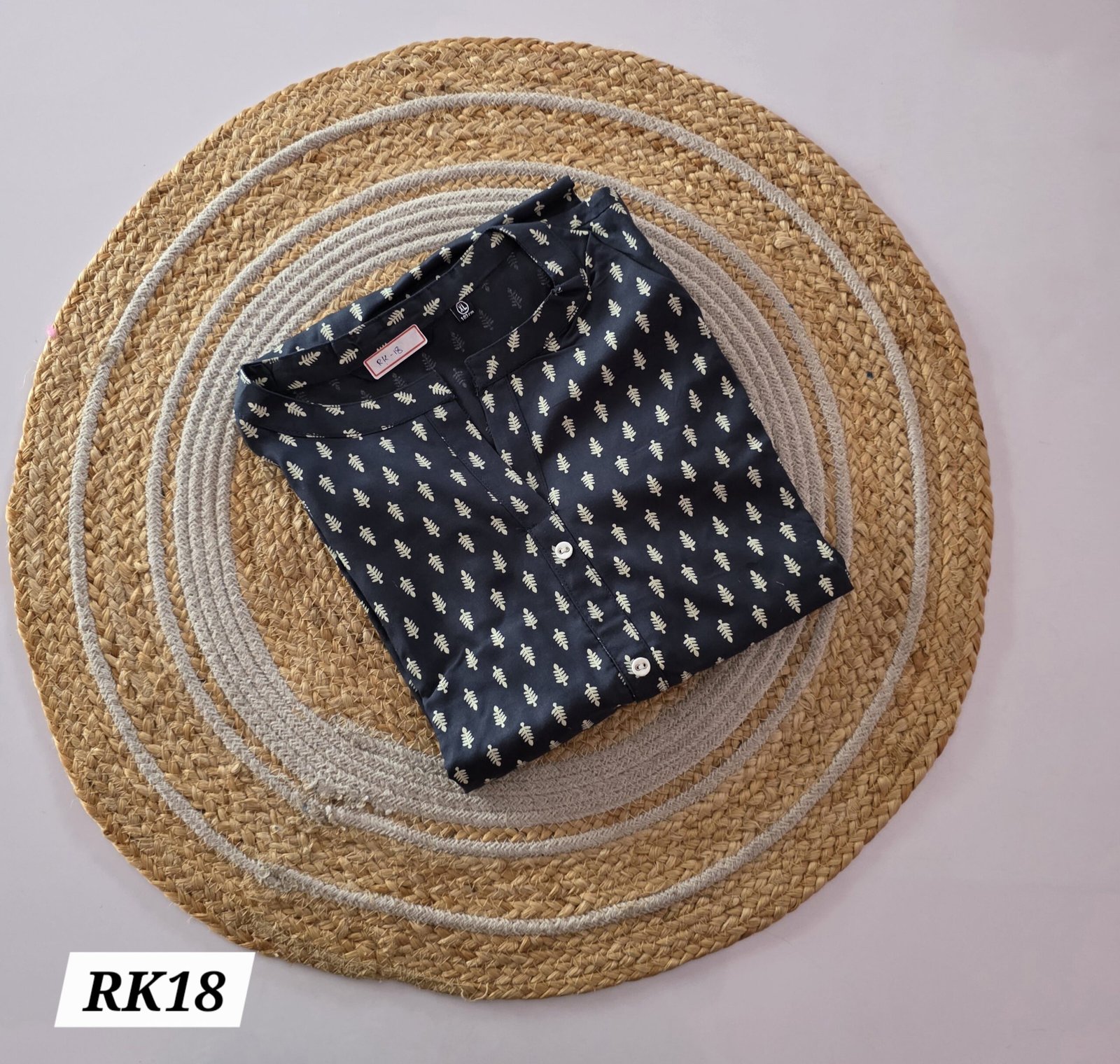 Rayon Kurti - RK18 - Navy Blue