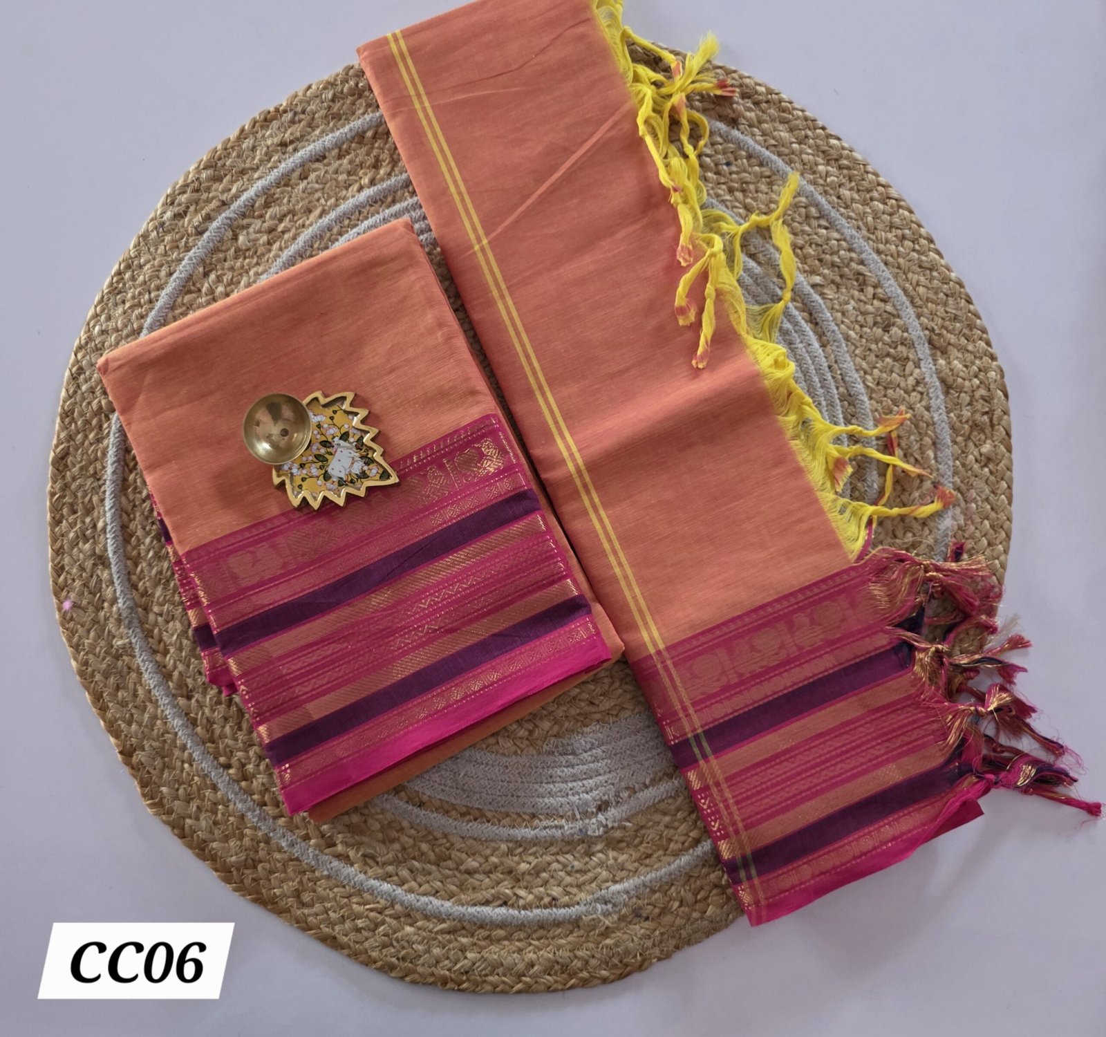 Chettinad Cotton Top and Dupatta Set - CC06