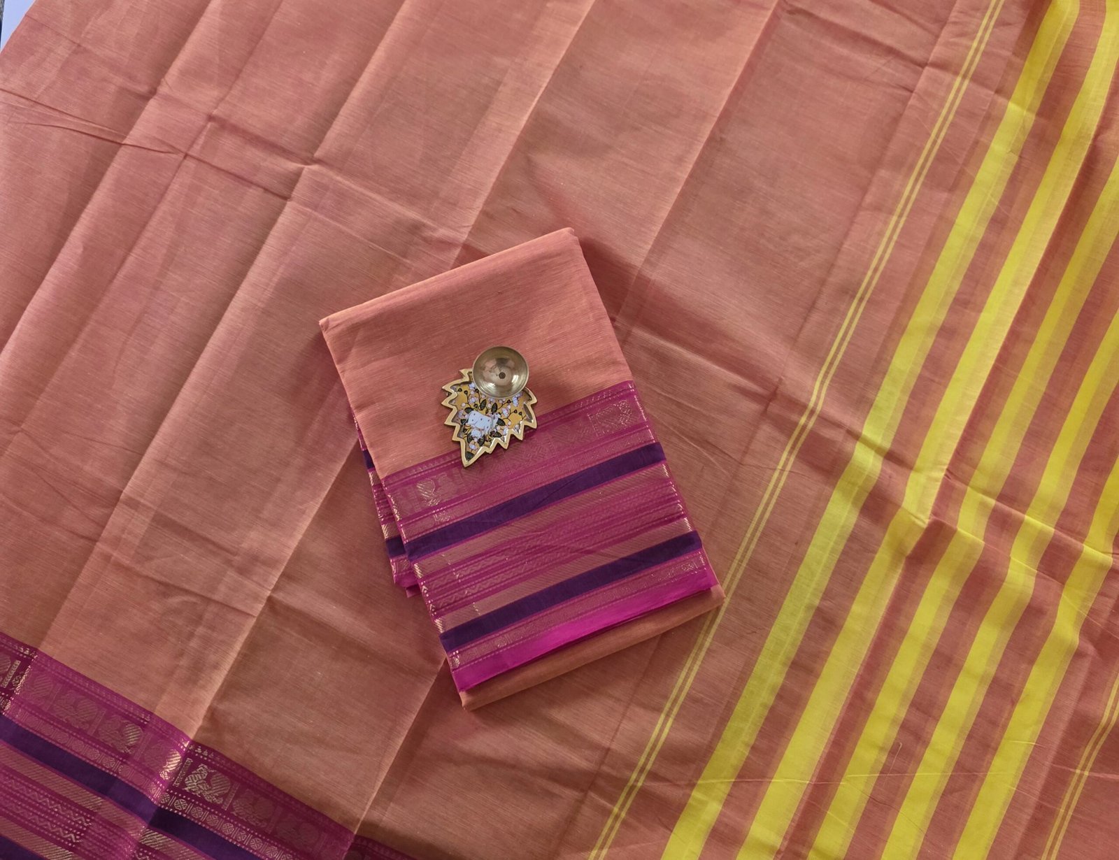 Chettinad Cotton Top and Dupatta Set - CC06 - Image 2