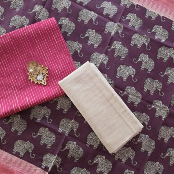 Khadi Cotton Kalamkari Salwar Set - KS19