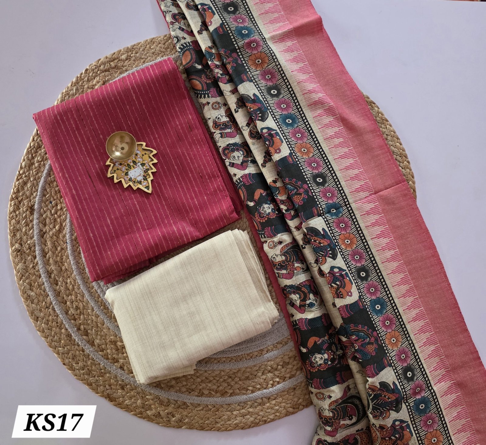 Khadi Cotton Kalamkari Salwar Set - KS17 - Image 2