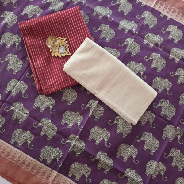 Khadi Cotton Kalamkari Salwar Set - KS16
