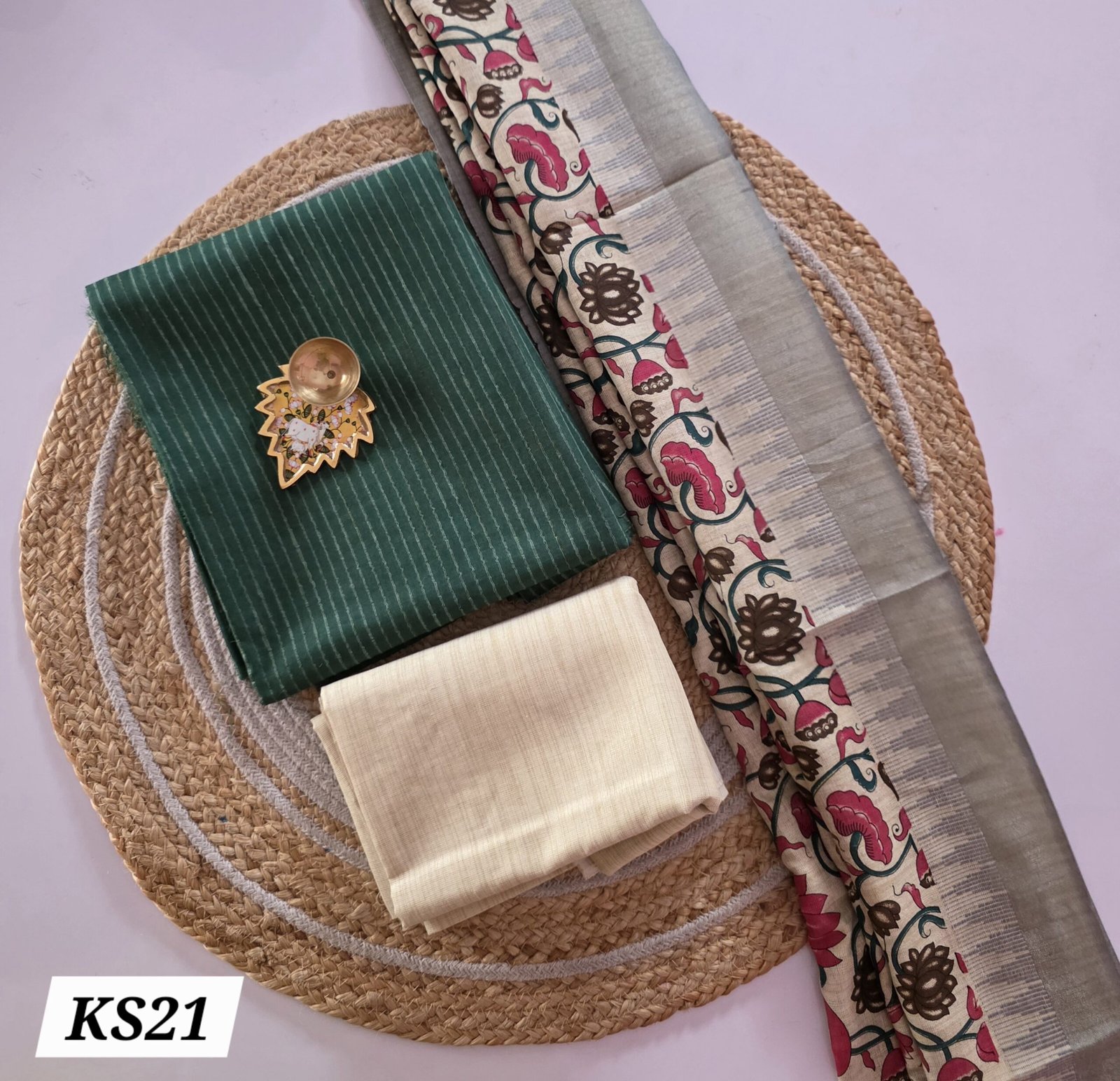 Khadi Cotton Kalamkari Salwar Set - KS21 - Image 2