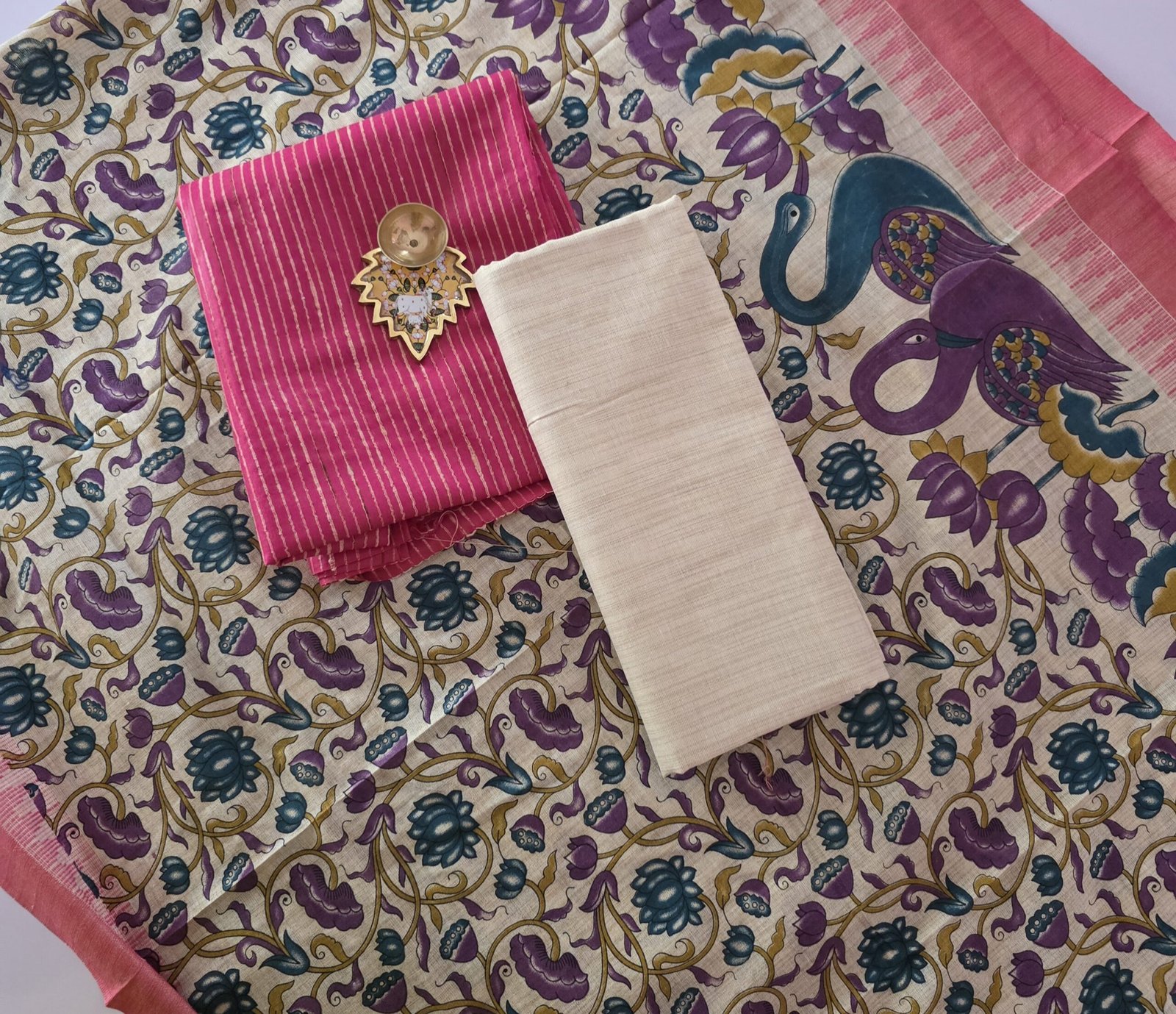 Khadi Cotton Kalamkari Salwar Set - KS15