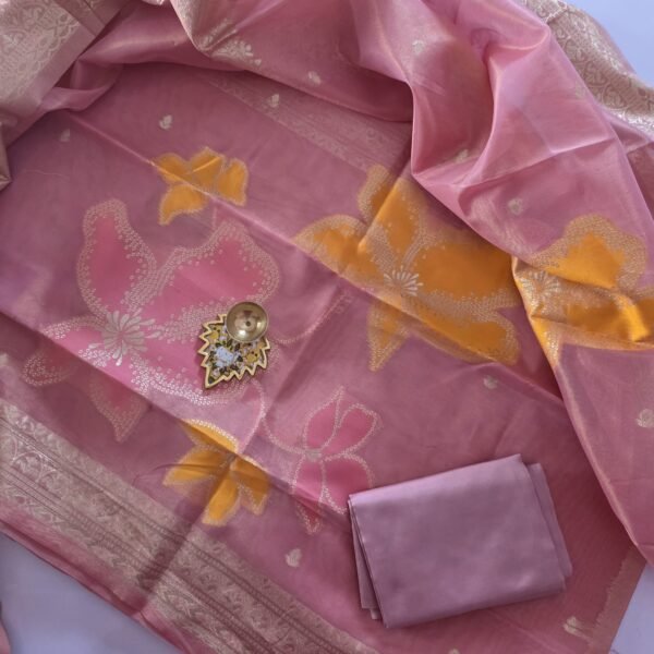 Tissue Simmer Salwar Set - MK01