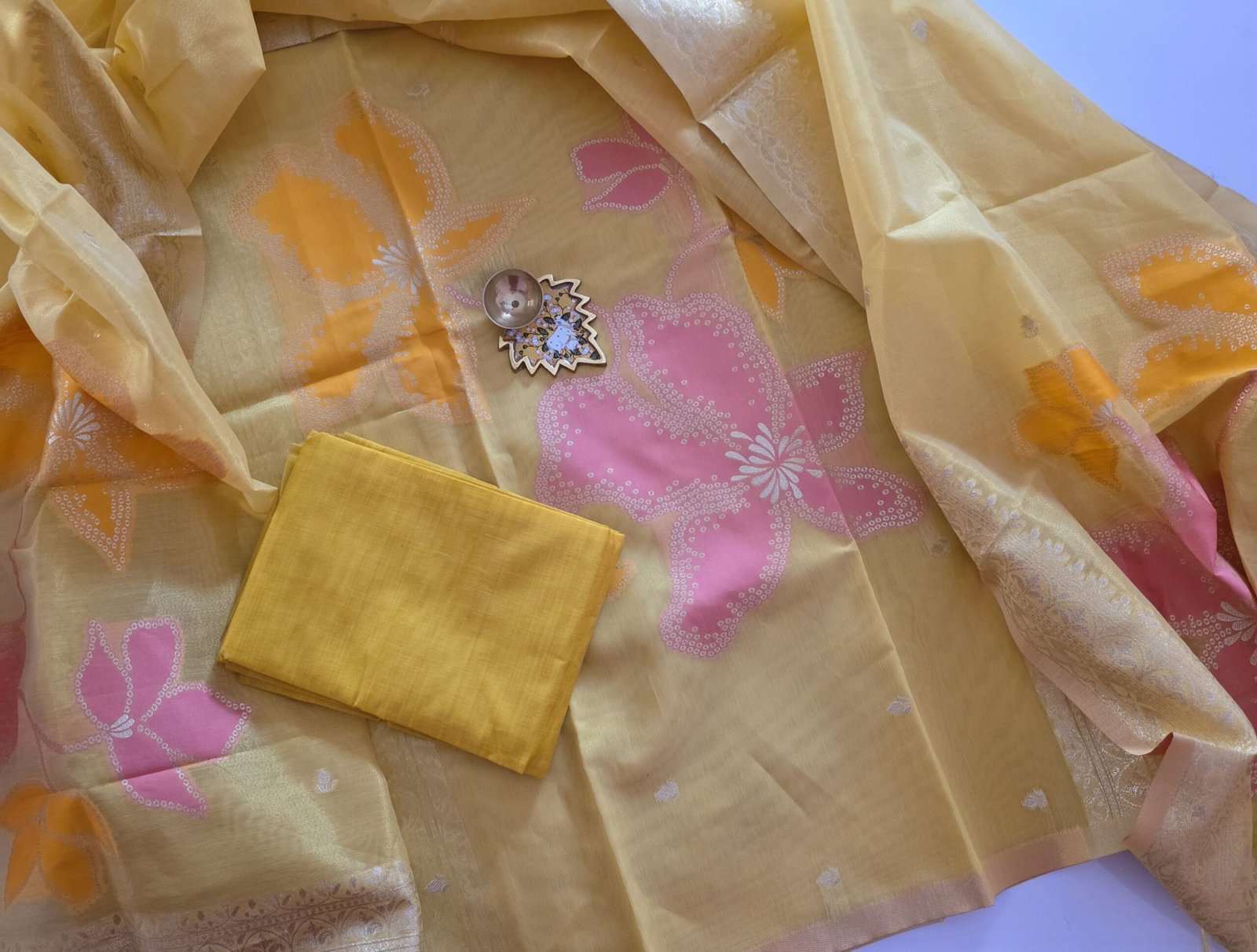 Tissue Simmer Salwar Set - MK02