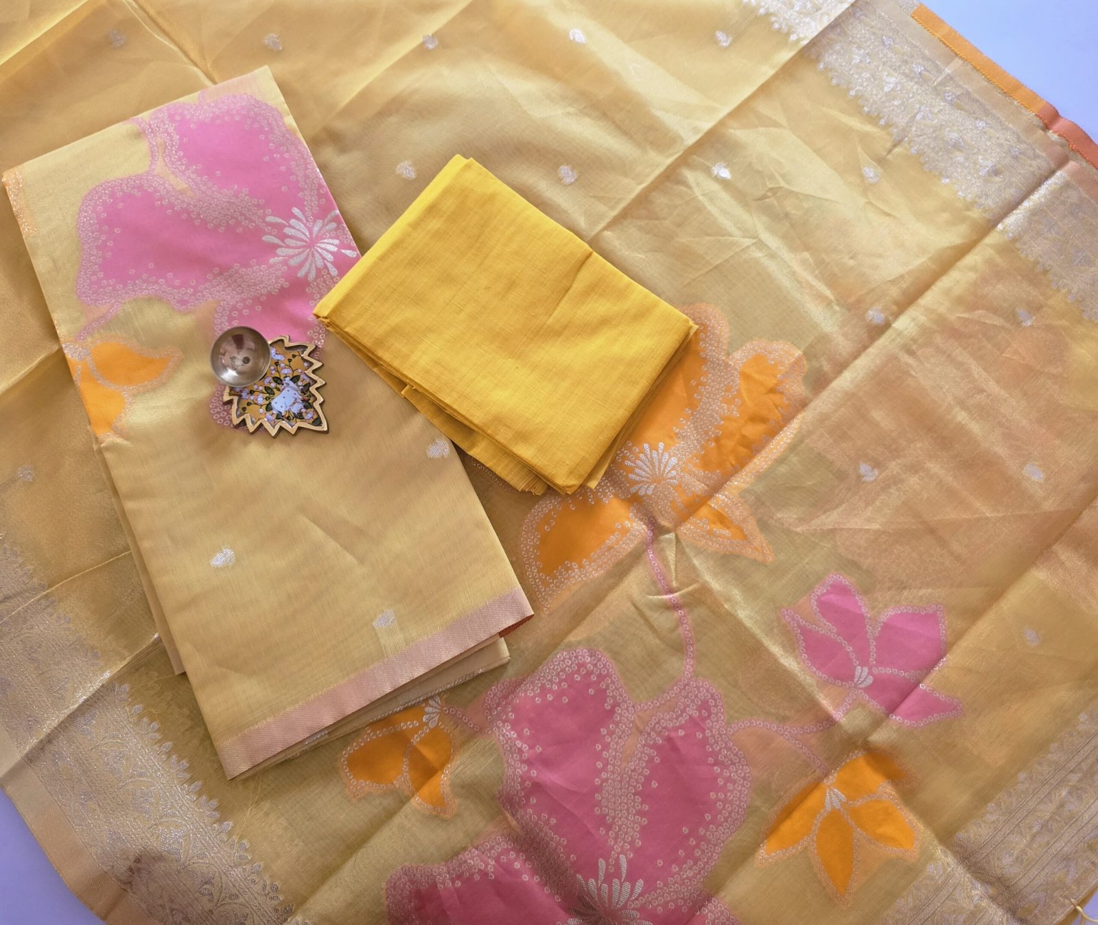 Tissue Simmer Salwar Set - MK02 - Image 2
