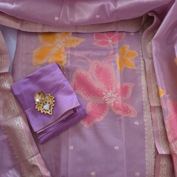 Tissue Simmer Salwar Set - MK05