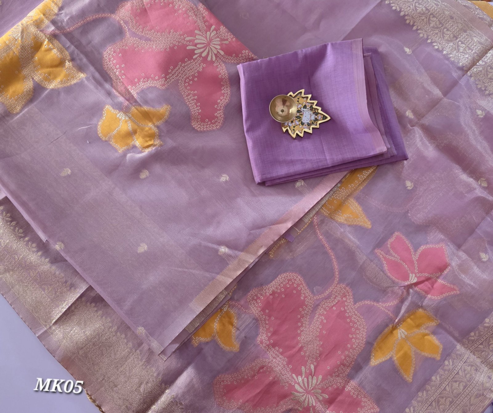 Tissue Simmer Salwar Set - MK05 - Image 2