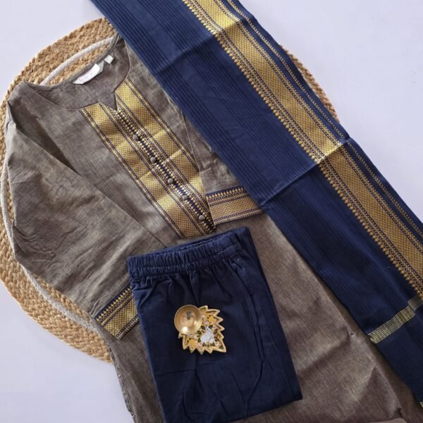 Mangalgiri Ready To Wear Salwar Set - HM03