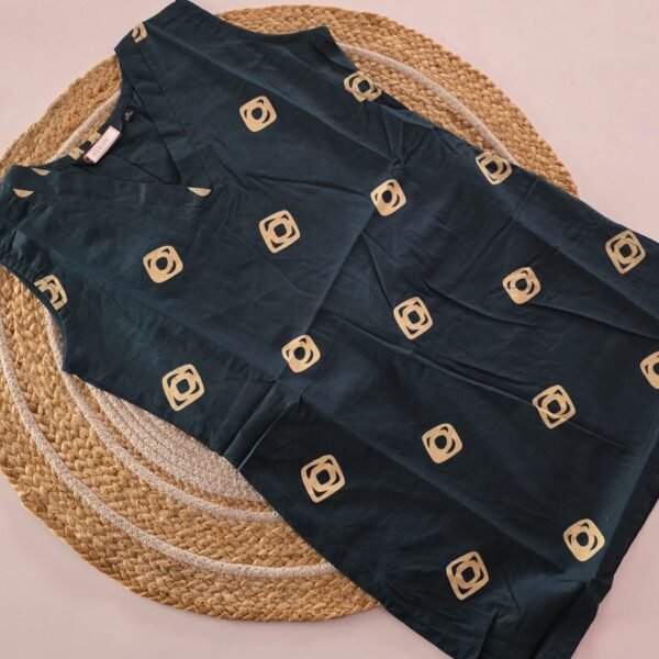 Flex Cotton Short Kurti - FCS09 - Teal