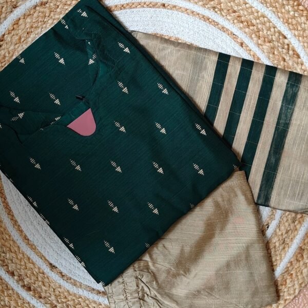 Raw Silk Kurti Set