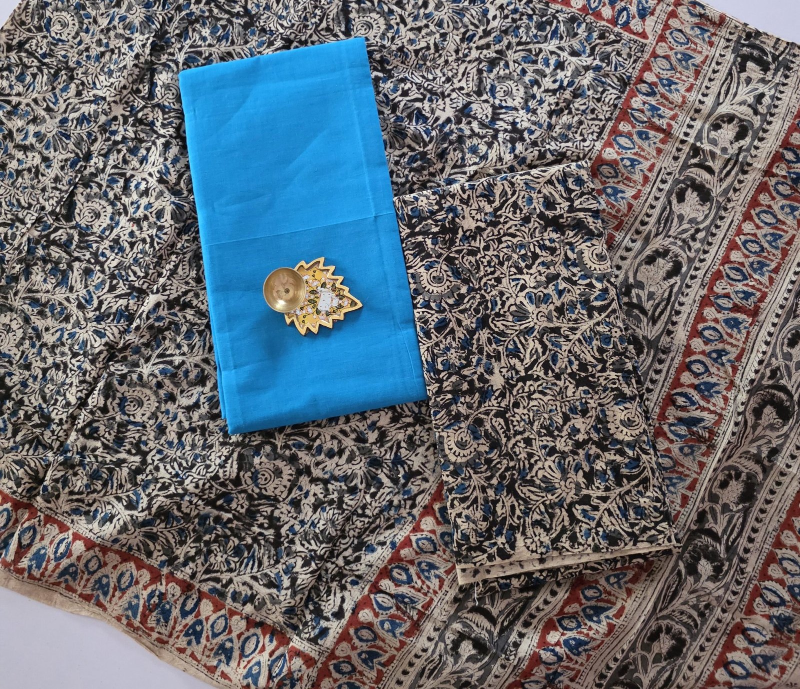 Kalamkari Handblock Printed Salwar Set - HK61 - Image 2