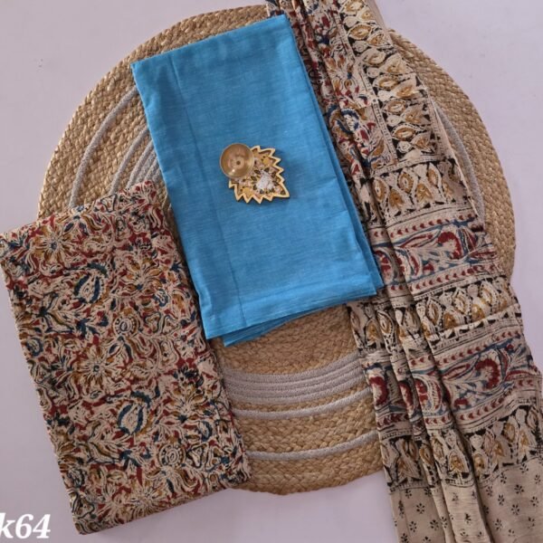 Kalamkari Handblock Printed Salwar Set - HK64