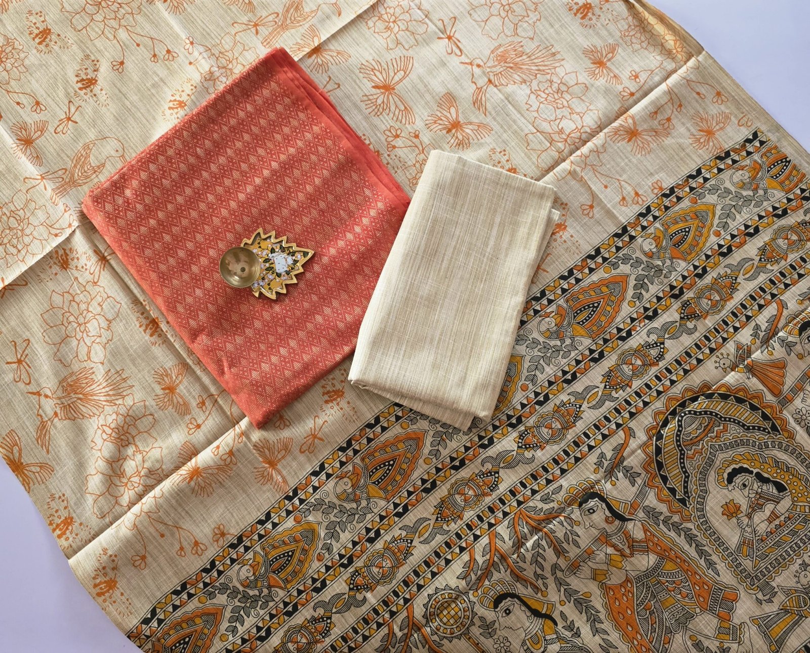 Katan Silk with Madhubani Dupatta Salwar Set - KS28 - Image 2