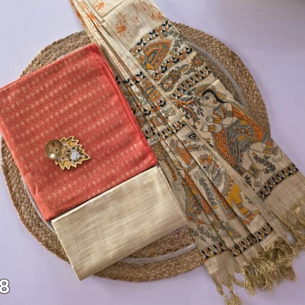 Katan Silk with Madhubani Dupatta Salwar Set - KS28