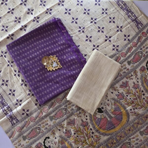 Katan Silk with Madhubani Dupatta Salwar Set - KS29