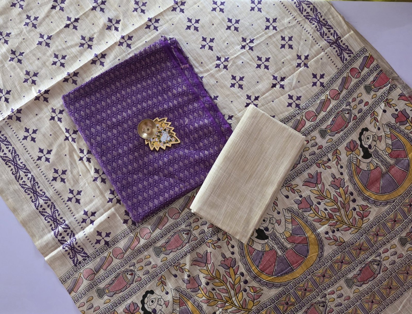 Katan Silk with Madhubani Dupatta Salwar Set - KS29