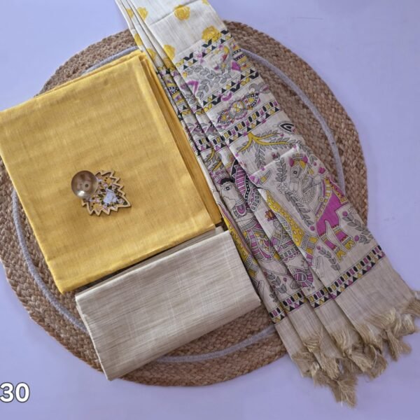 Katan Silk with Madhubani Dupatta Salwar Set - KS30