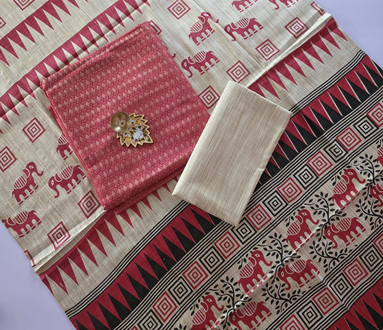 Katan Silk with Madhubani Dupatta Salwar Set - KS31 - Image 2