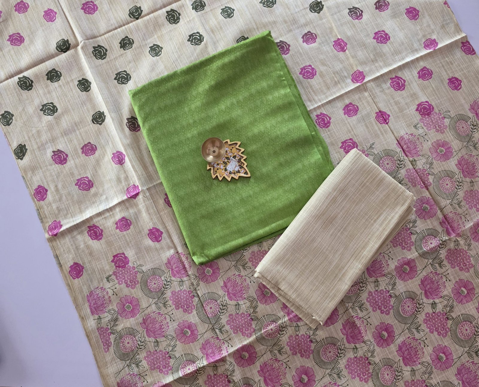 Katan Silk with Madhubani Dupatta Salwar Set - KS32 - Image 2