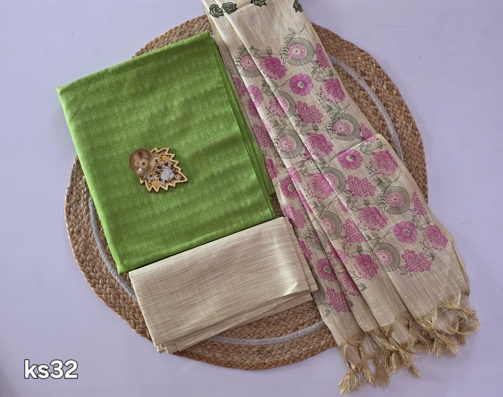 Katan Silk with Madhubani Dupatta Salwar Set - KS32