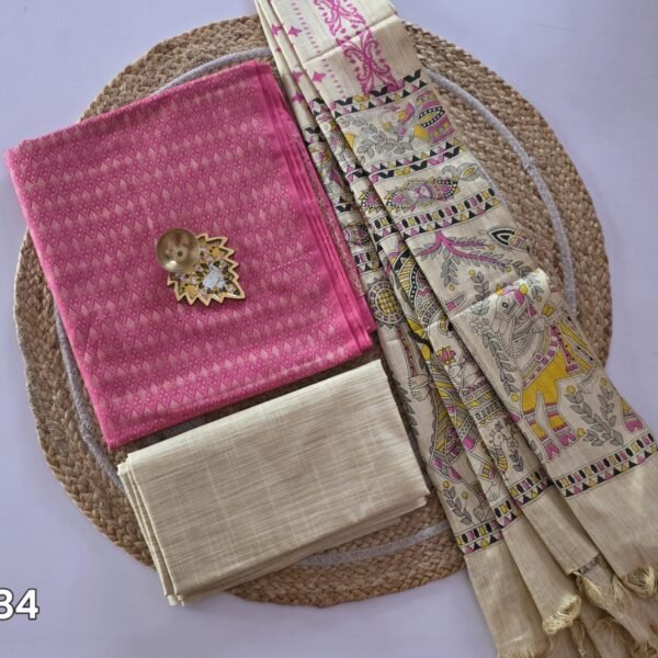 Katan Silk with Madhubani Dupatta Salwar Set - KS34