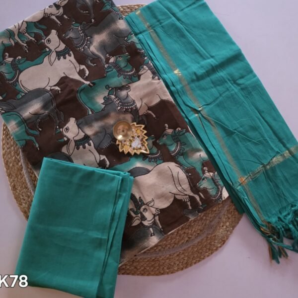 South Cotton Kalamkari Salwar Set - HK78