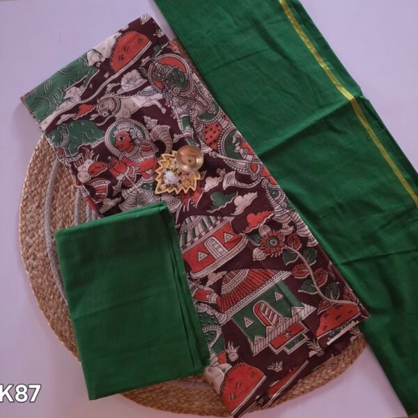 South Cotton Kalamkari Salwar Set - HK87