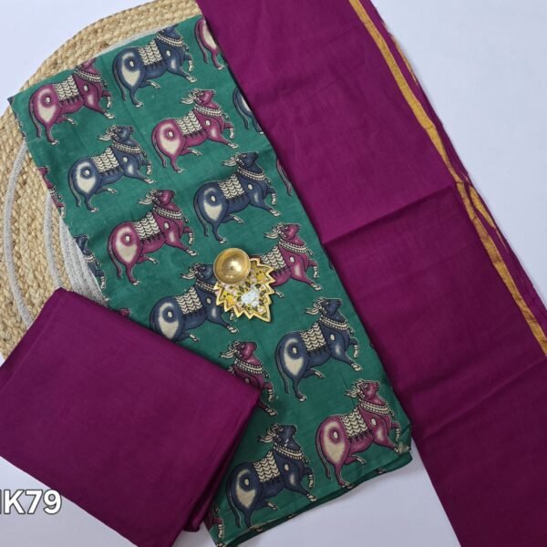 South Cotton Kalamkari Salwar Set - HK79