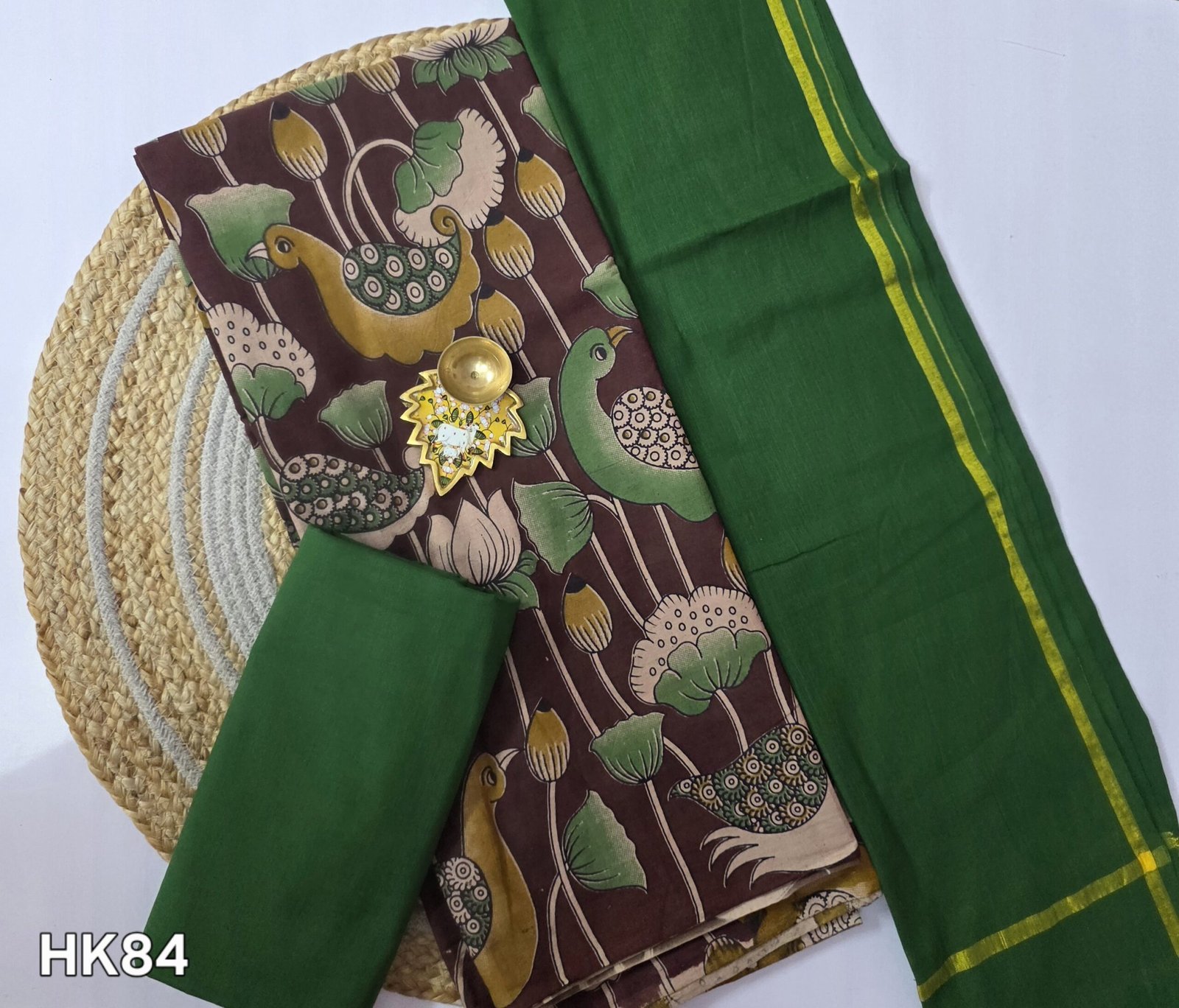 South Cotton Kalamkari Salwar Set - HK84